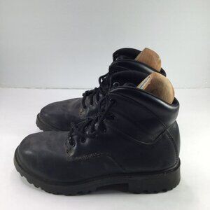 Brahma Escott Boots Men Size 7.5 Wide Black Soft Toe Lace-Up High Top